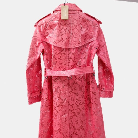 Burberry Pink Eastheath Embellished Trench Coat - Picture 3 of 16